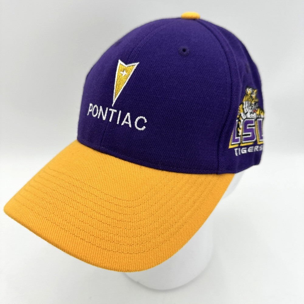 Pontiac Promo Hat Purple Gold NCAA Football LSU Tigers OC Genuine Quality EUC